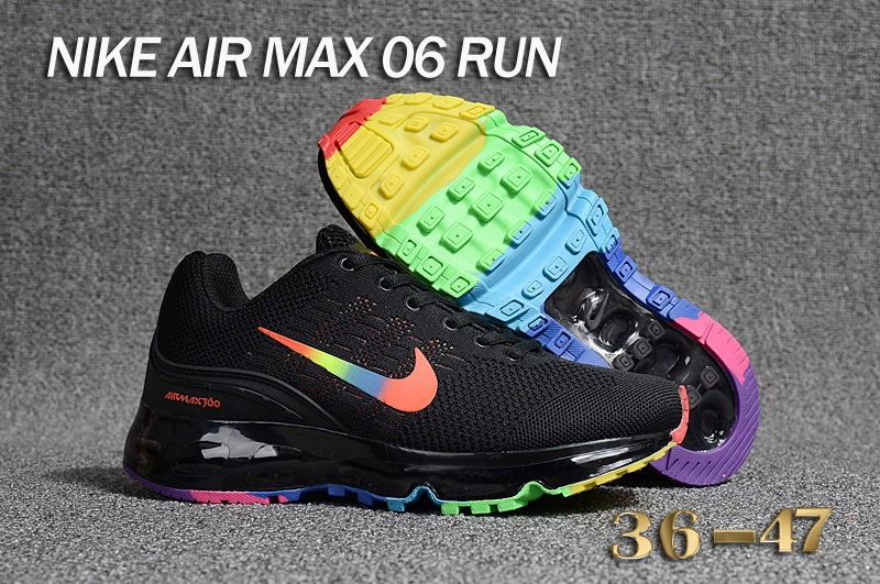 Men Nike Air Max 06 Run Black Colorful Shoes